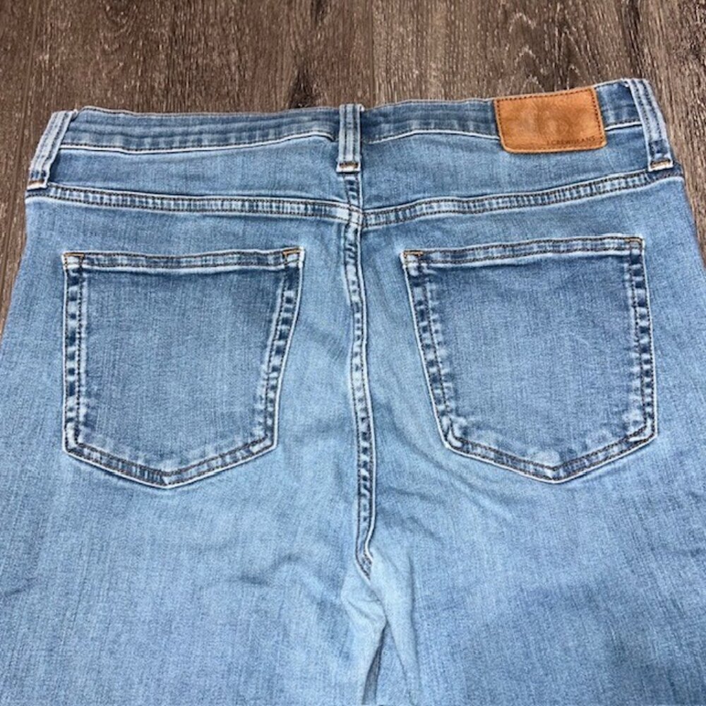 J Crew Denim Jeans Size 29 Blue Womens Raw Hem Button Fly Pants - Picture 7 of 8
